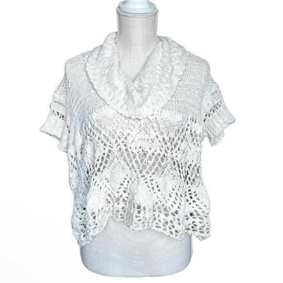 Free People Women's Eternal Delight
Cowl-Neck Pullover Top Open Knit Siz… - Picture 1 of 6